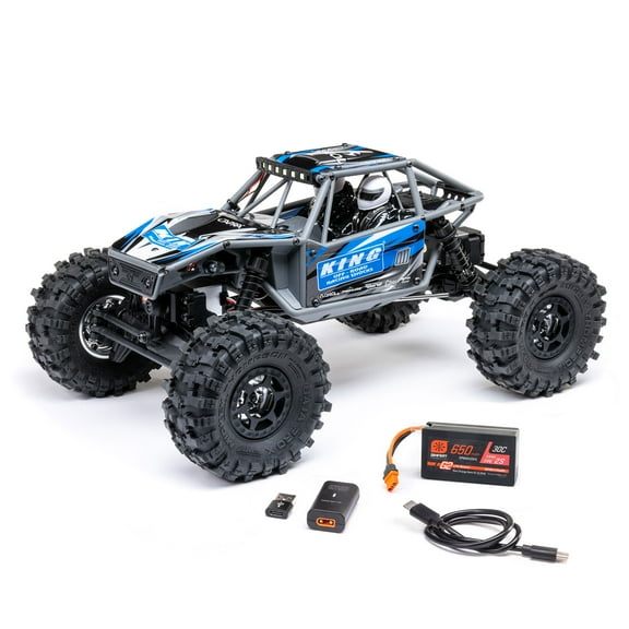 Axial 1/18 UTB18 Capra 4WS 4X4 RTR Brushed Rock Crawler Battery & Charger Included Blue AXI-1750T1