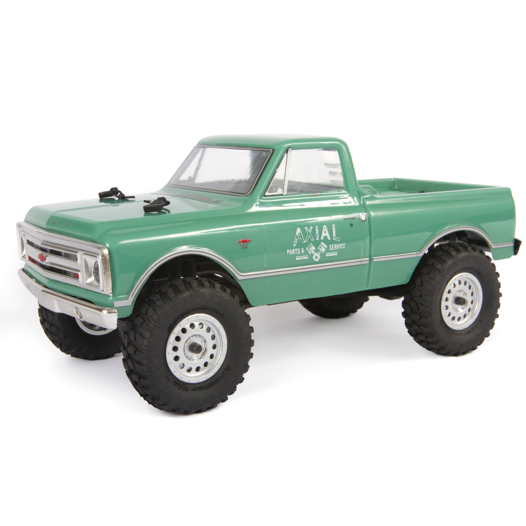 Axial 1/24 SCX24 1967 Chevrolet C10 4 Wheel Drive Truck Brushed RTR Ready to Run Green AXI00001T1 Trucks Electric RTR Other - image 1 of 9