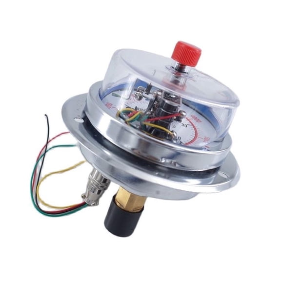 Axial Belt Edge Seismic Electric Contact Pressure Gauge YNXC-100ZT 1.6MPA Magnetic Assist, 0-60MPA Upper And Lower Limit Control ,Easy to Use - 0-40MPA_1