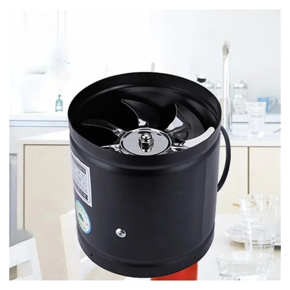 Axial Pipe Metal Blower Bathroom Fan Channel Pipe Fan 500m³/h Channel Duct Extractor Insert Exhaust Fan - Quiet Ventilation