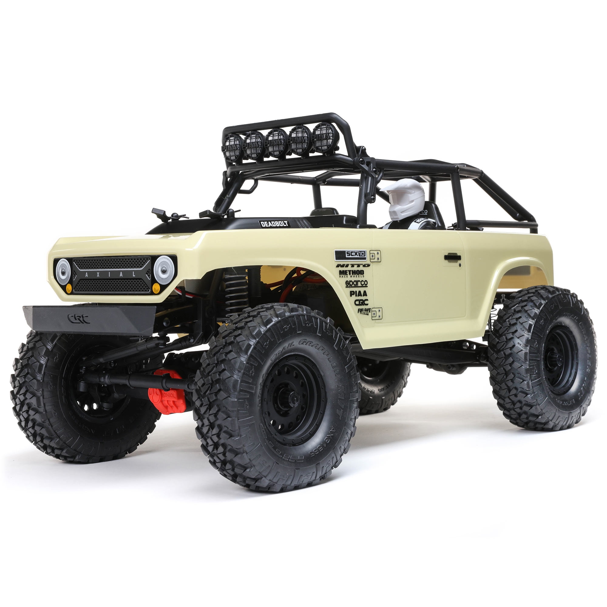 Axial RC Truck 1/10 SCX10 II Deadbolt 4 Wheel Drive Brushed RTR Battery