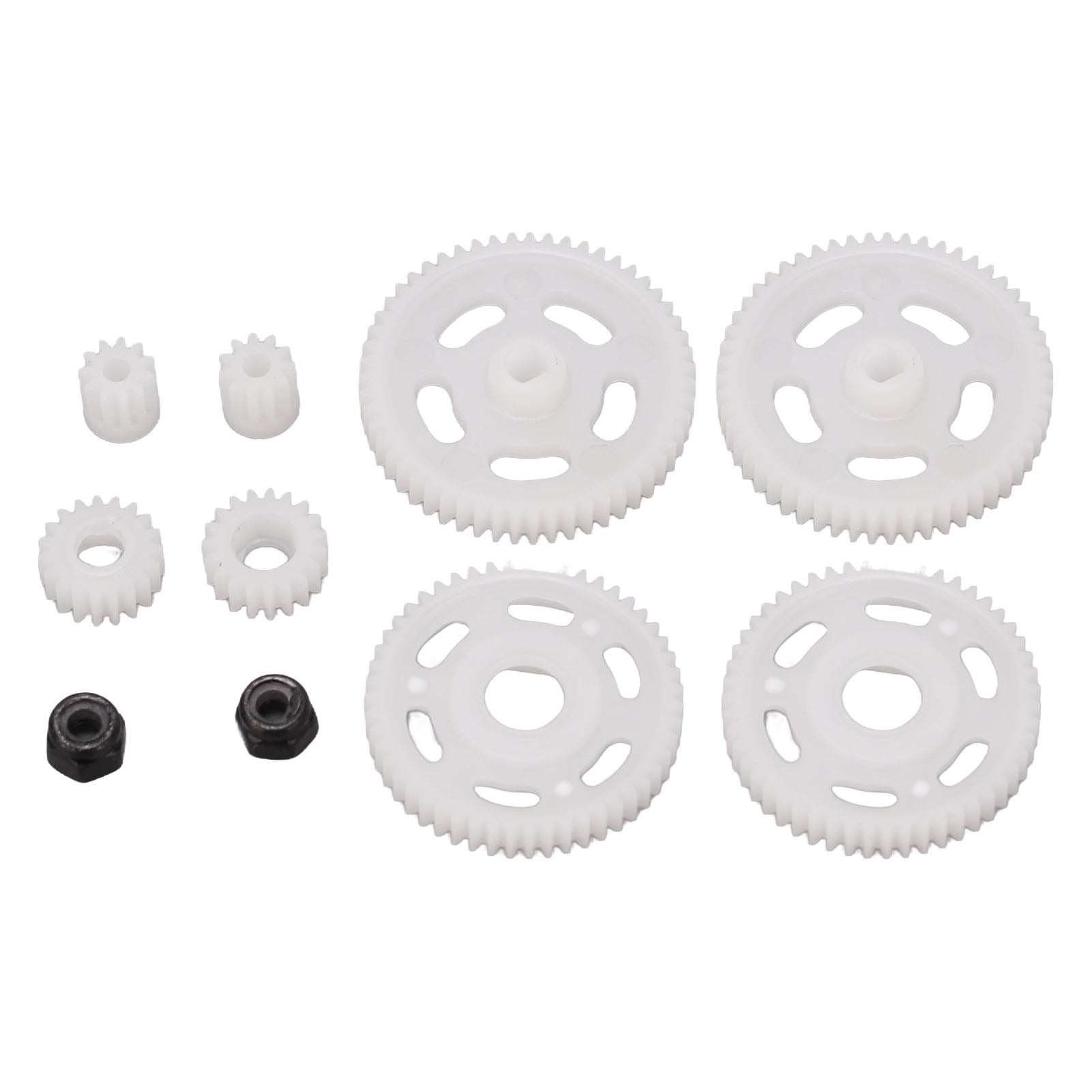 Axial SCX24 1/24 RC Motor Pinion Gear Set Lightweight White