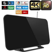 Axidou Flat Indoor HDTV Antenna - 280 Miles Range Signal Amplifier - Free Local Channels
