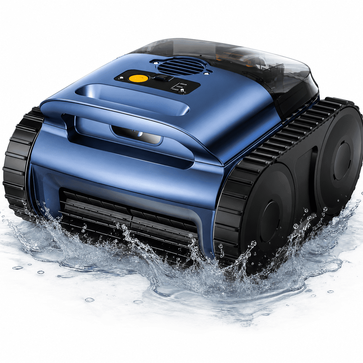 Axidou Robotic Pool Cleaner, Pool Vacuum for Inground Pools and Above Ground Pools, Cordless Wall Climbing Pool Robot Cleaner with Waterline, Floor and Wall Cle