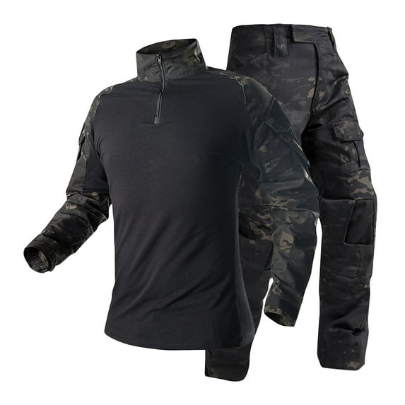 Axiiglly 2 Piece Set for Men Color Block Zipper Pullover Sweatshirt Tracksuit Elastic Waist Jogging Sweatpant with Pockets Casual Multicolor Hiking Running Sport Suits Set M-3XL on Clearance