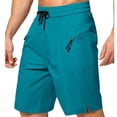 thumbnail image 1 of Axiiglly Athletic Shorts for Men Quick Dry Zipper Pockets Drawstring Elastic Waist Gym Workout Cargo Hiking Shorts, S-4XL, 1 of 5