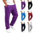 thumbnail image 1 of Axiiglly Boys Sweatpants, Elastic Waist Cozy Solid Color Straight Leg Sweatpants with Side Pockets, Fall Winter Casual Bottom for Kids Clothes, 1 of 6