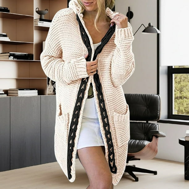 Cream colored long cardigan sweater discount