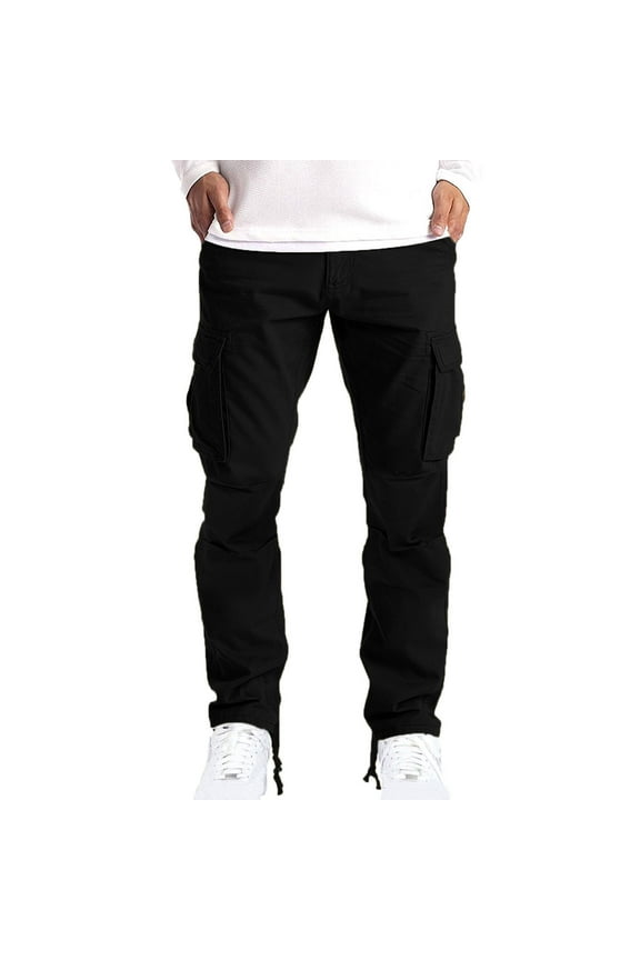 Cargo Pants for Men, Men's Cargo Trousers Work Wear Safety Cargo 6 Pocket Full Pants, Men Winter Top Shirt, Christmas Gift For Family