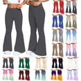 thumbnail image 1 of Axiiglly Flare Leggings for Women,Tummy Control Stretchy High Waist Wide Leg Flare Yoga Pants,Casual Loose Soft Workout Leggings S-2XL, 1 of 8