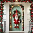 thumbnail image 1 of Axiiglly Front Door Decor with Santa Claus Christmas Decorations Door Banner, Xmas Backdrops Decor Festive Door Covers Hanging Ornaments for Home Wall Party Holiday-35"x73", 1 of 8