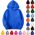 thumbnail image 1 of Axiiglly Hoodies for Women, Casual Long Sleeve Blue Hooded Sweatshirts with Pockets, Plus Size Comfy Trendy Pullover Tops, XL, 1 of 8