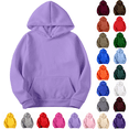 thumbnail image 1 of Axiiglly Hoodies for Women, Casual Long Sleeve Purple Hooded Sweatshirts with Pockets, Plus Size Comfy Trendy Pullover Tops, M, 1 of 8