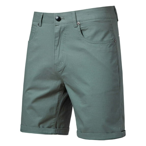 Axiiglly Mens Golf Shorts Zipper Button Straight Cargo Hiking Athletic Quick Dry Shorts with Pockets