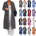 thumbnail image 1 of Horkkom Open Front Cardigan for Women Soft Long Cardigans with Hood Pockets Winter Casual Loose Overcoats XXL, 1 of 5
