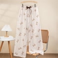 thumbnail image 1 of Axiiglly Pajama Pants Women Elastic Waist Cute Print Casual Loose Pajama Bottoms Soft and Comfortable, 1 of 5