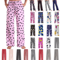thumbnail image 1 of Axiiglly Pajama Pants for Women Funny Printed Elastic Waist Pajama Bottoms Casual Comfy Loose Sleepwear Fall Pajamas Full Length Pants with Pockets, 1 of 7