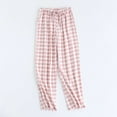 thumbnail image 1 of Axiiglly Plaid Pajama Pants for Women Casual Comfy Elastic Waist Pajama Bottoms Loose Sleepwear Full Length Pants with Pockets, 1 of 9
