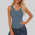 thumbnail image 1 of Axiiglly Ribbed Tank Tops for Women V Neck Sleeveless Knit Casual Basic Slim Tanks, S-5XL, 1 of 6
