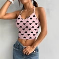 thumbnail image 1 of Axiiglly Tank Tops for Women Heart Print Spaghetti Strap Athletic Tops Lightweight Summer Beach Holiday Tank Tops S-2XL, 1 of 8