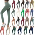 thumbnail image 1 of Axiiglly Yoga Leggings for Women,Elastic High Waist Tummy Control Workout Leggings,Casual Comfy Fitness Running Workout Leggings S-XL, 1 of 5