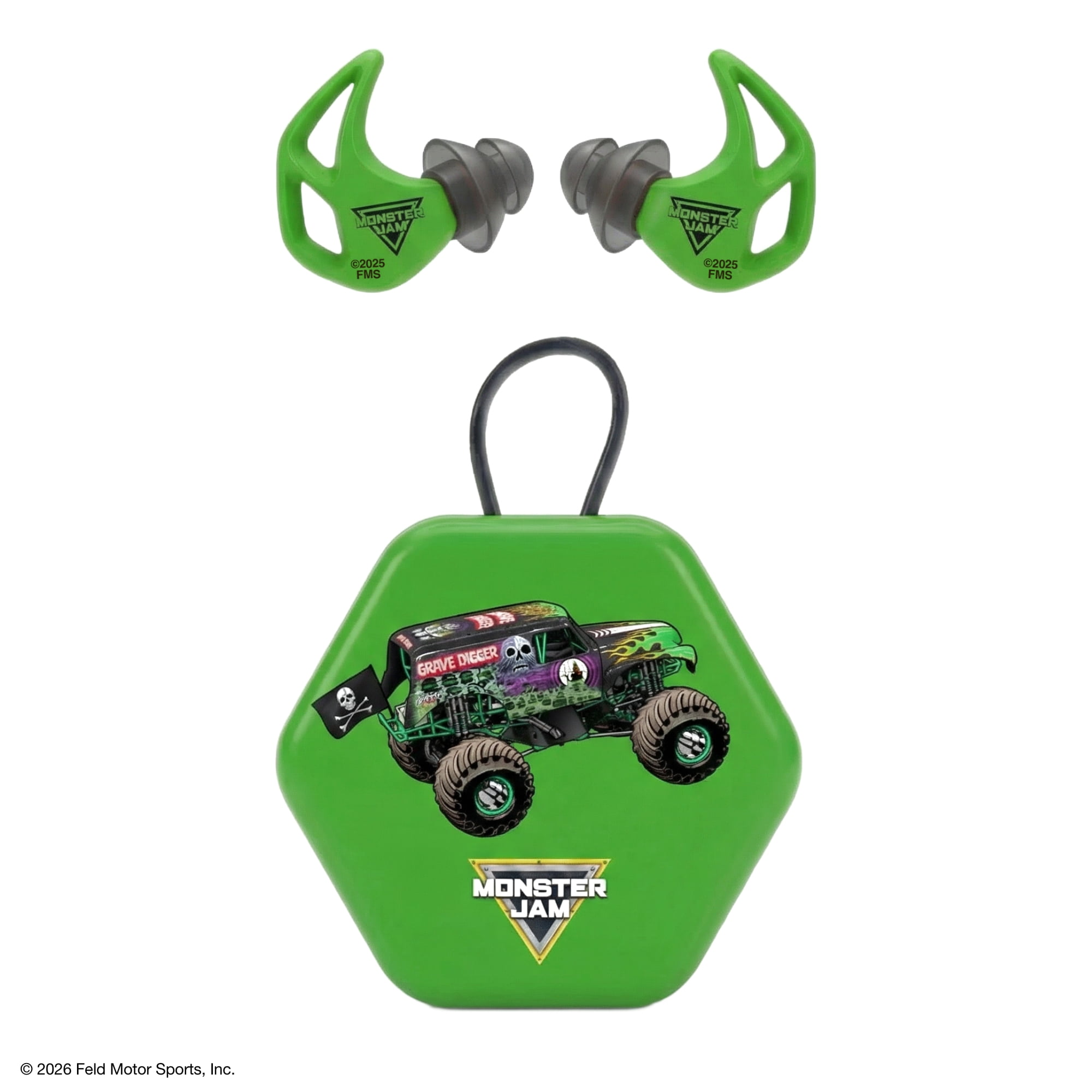 Axil Monster Jam X20 Grave Digger Kids Hearing Protection with Carrying Case