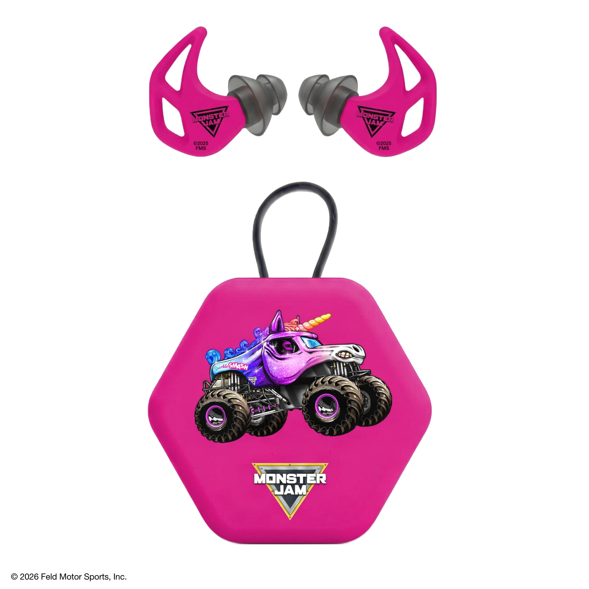 Axil Monster Jam X20 Sparkle Smash Kids Hearing Protection with Carrying Case