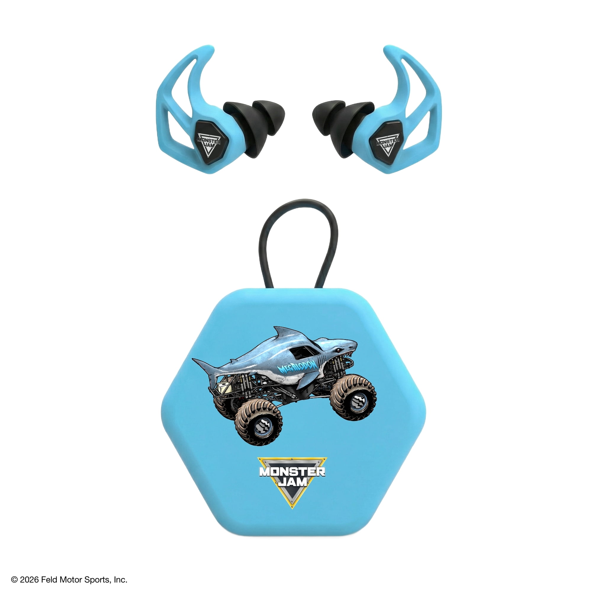 Axil Monster Jam X30i Megalodon Kids Hearing Protection with Carrying Case and Hear-Through Mode