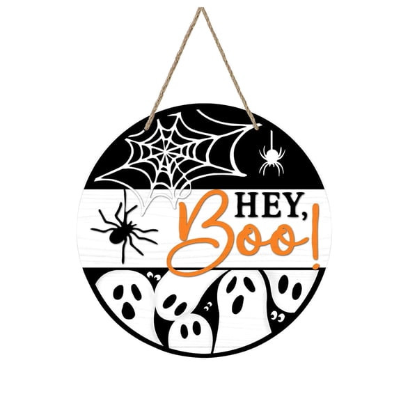 Aximioll 8 in. Halloween Spooky Ghost Signs — 3D Shapes with Eerie Shadows, Halloween Decorations for Porch Ceilings, Tree Branches & Entryway Displays for Holiday Parties with eerie night atmosphere