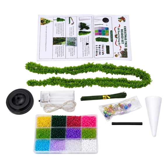 Aximioll Christmas Green Tree Craft Kit, Family Tree-Making Craft Set for Holiday Activities