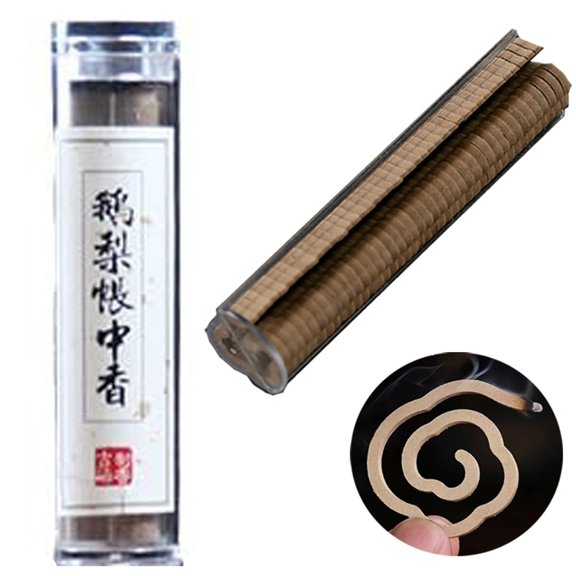 Aximioll Clear Chinese Incense Sticks in Tube 4.33 in, 42 Count Goose Pear Scent 42 Sticks Calligraphy Label Clear Tube, Chinese Incense Sticks in Tube for meditation spaces and living rooms