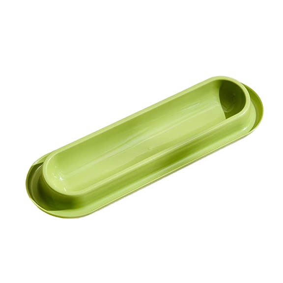 Aximioll Extra Long Cat Bowl, Multi-Cat Feeding Station No Whisker Fatigue, Plastic Long Pet Food Tray for Kittens and Small Dogs Indoor Dining