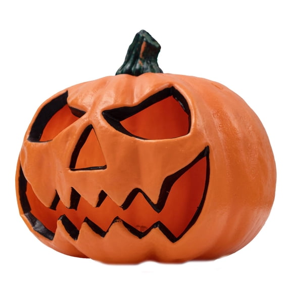 Aximioll Halloween Eerie Glowing Pumpkin Lamps — Yellow Glow with Spooky Aura, Halloween Decorations for Patio Awnings, Rooflines & Nighttime Spooky Displays for Halloween Parties with spooky setups