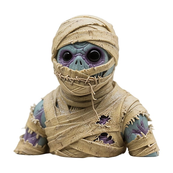 Aximioll Halloween Scary Mummy Dinosaur Models — Dark Style with Eerie Aura, Halloween Decorations for Snack Tables, Dessert Stations & Halloween Party Setups for Holiday Parties with spooky setups