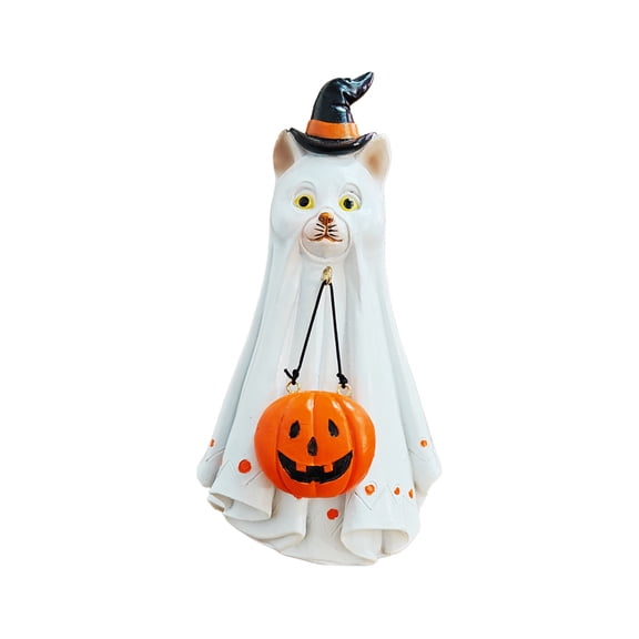 Aximioll Halloween Spooky Ghost Hanging Letters — Playful Pumpkin Shapes with Creepy Shadows, Halloween Decorations for Porch Ceilings, Tree Branches & Entryway Displays for Holiday Parties