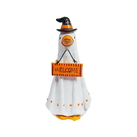 Aximioll Halloween Spooky Ghost Hanging Letters — Playful Pumpkin Shapes with Creepy Shadows, Halloween Decorations for Porch Ceilings, Tree Branches & Entryway Displays for Holiday Parties