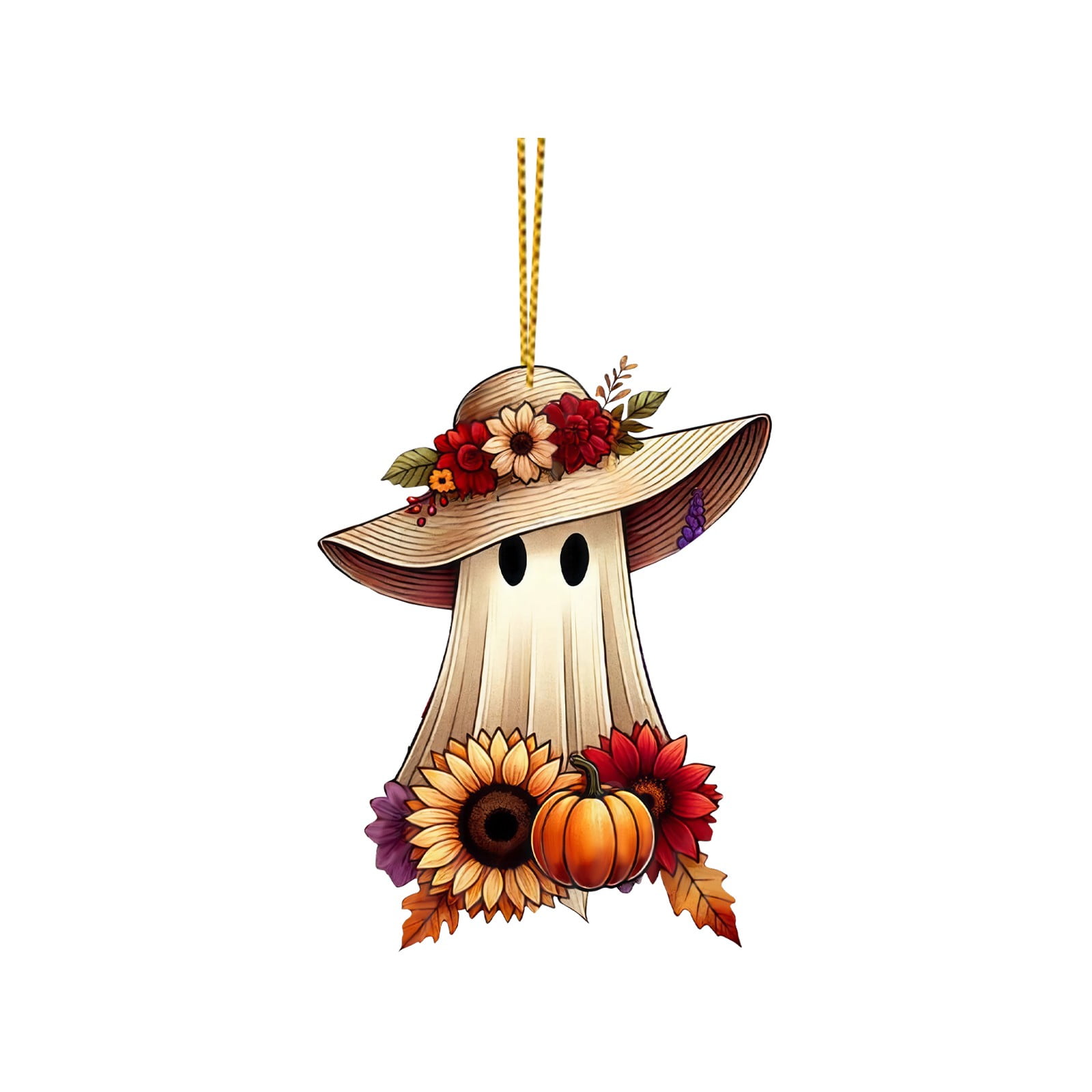 Aximioll Halloween Spooky Hanging Pendants — Beige Designs with Haunted ...