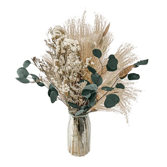 Aximioll White Flower Bouquet, Layered Floral, Decor for Entryway Mantel Shelf Table
