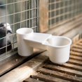 thumbnail image 1 of Aximioll White Bird Double Water Feeder, Plastic Automatic Pigeon Water Dispenser, Bottle Connect Drinking Cup, Bird Cage Accessory for Pigeons, Parrots, 1 of 5