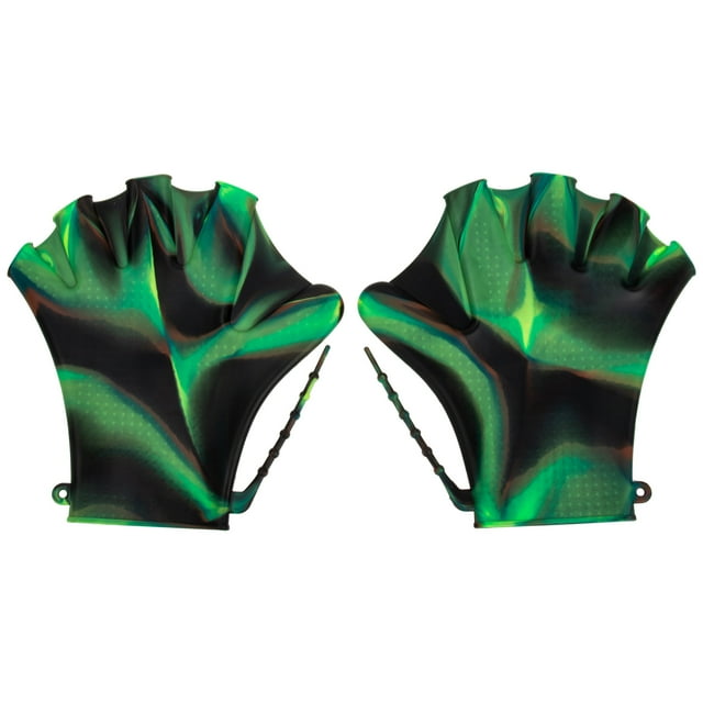 Axio 1 Pair of Adjustable Swim Paddles Swimming Pool Gloves Diving