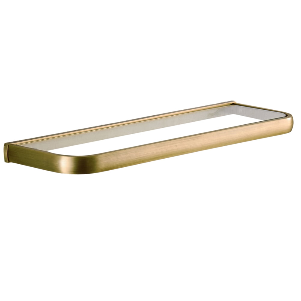 Axio 1 Pc Bathroom Glass Storage Rack Wall Hanging Shelf (Light Brown