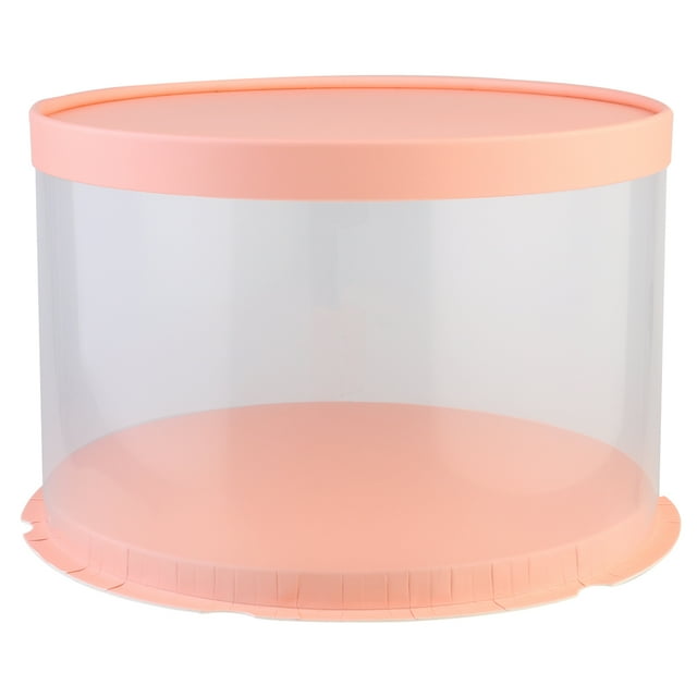Axio 1 pc Plastic Boxes Cake Box Paper Lid Boxes for Wedding Cake
