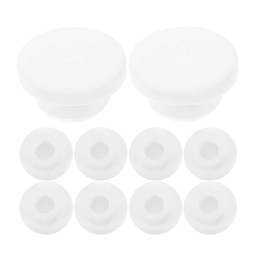 Axio 10 pcs Washbasin Overflow Drain Cover Round Overflow Drain Caps