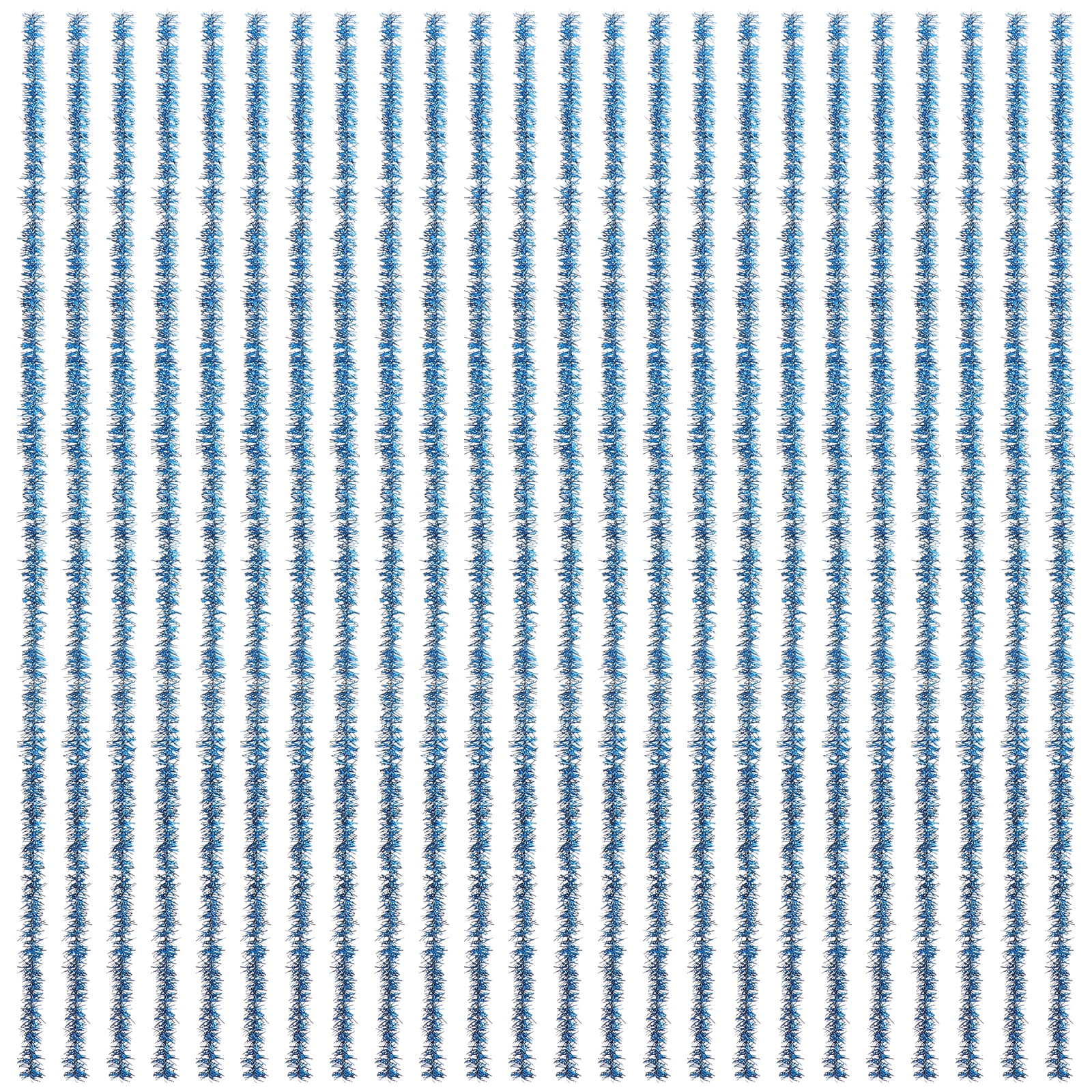 Axio 100Pcs 30cm Length DIY Plush Twisted Bar Christmas Tree Ornament