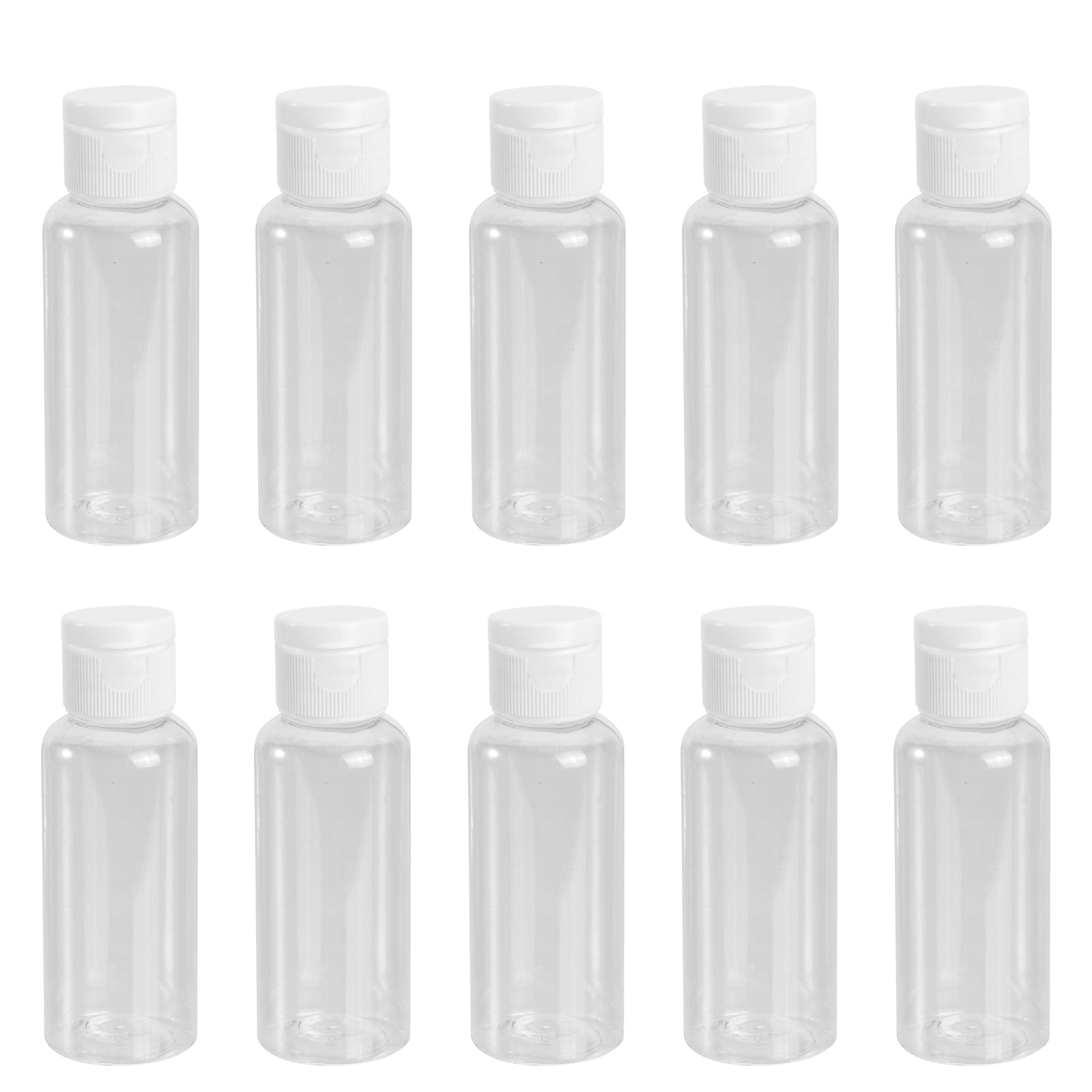 Axio 10Pcs 50ml Empty Plastic Sample Bottle Container Jar Pot Vial with