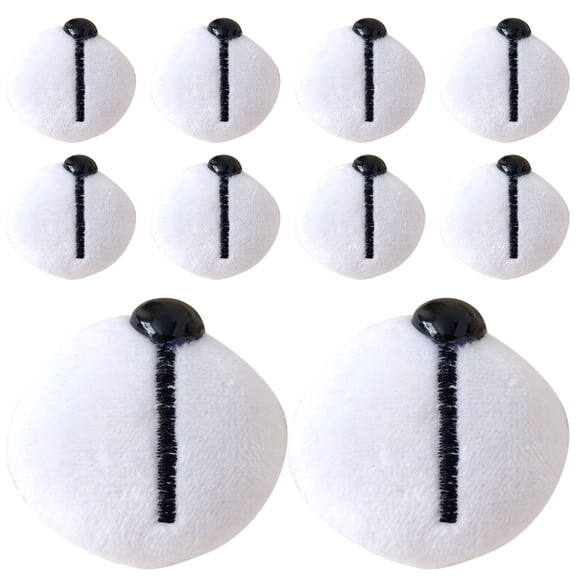 OUNONA Lovely DIY Cotton for Plush Dolls Craft Supplies 10 Pieces White