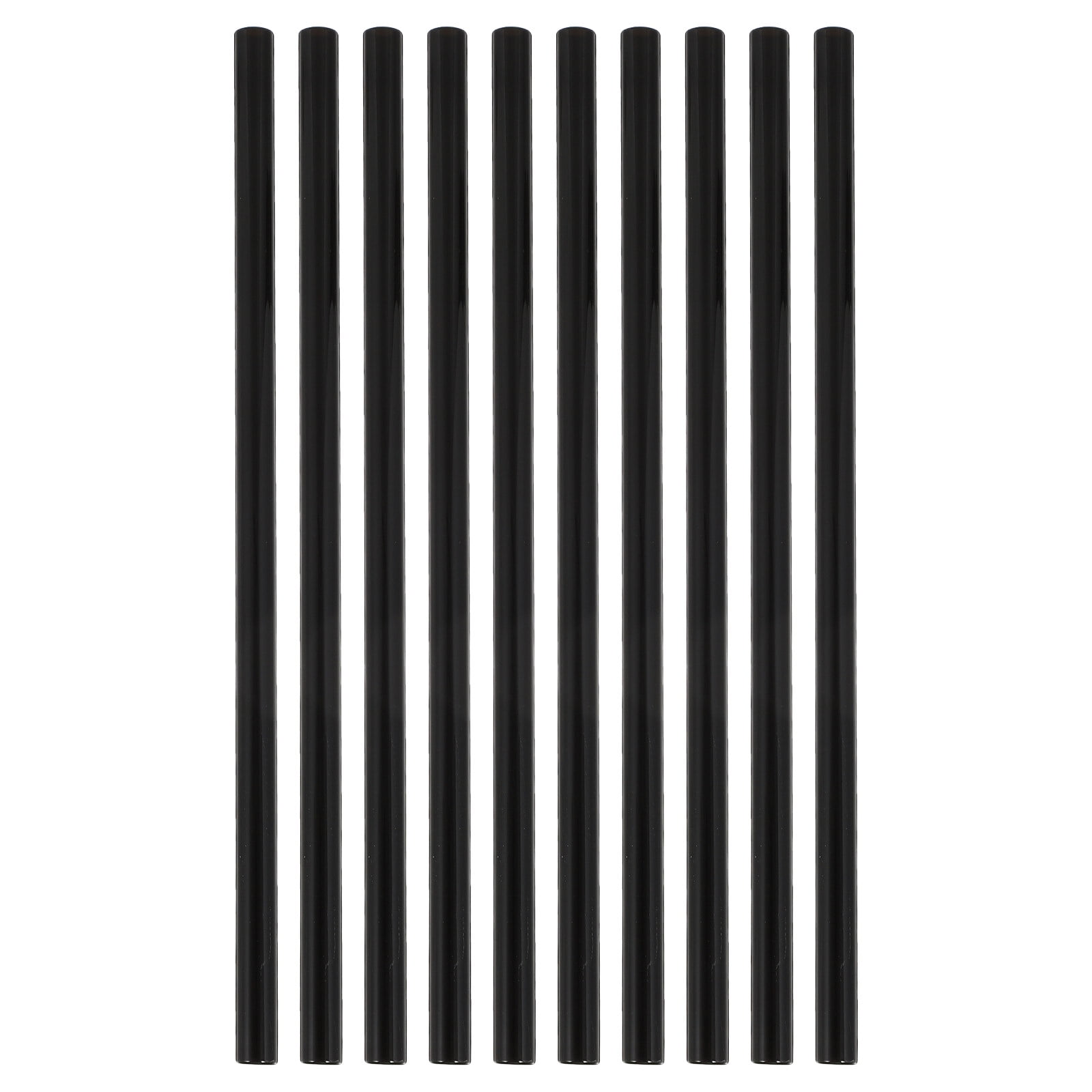 Axio 10Pcs Transparent Glass Straws Colorful Reusable Heat Resistant