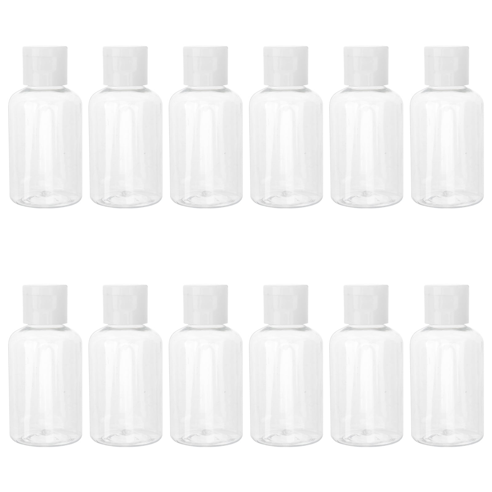 Axio 12Pcs 50ml Empty Plastic Sample Bottle Container Jar Pot Vial with