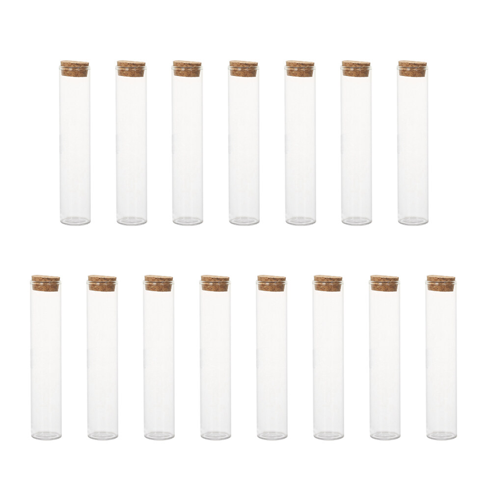 Axio 15pcs 80ml Transparent Glass Bottle Jar Tank Sealed Cans Food