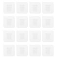 Axio 16pcs Wardrobe Partition Layer Fixed Paste Hook Adhesive Closet